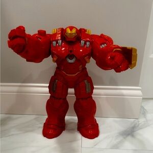Marvel Ironman 13 inch action figure with 12 audio clips and a punching fist.